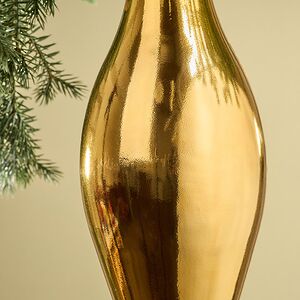 Елочная игрушка Сосулька Campello 40 см золотая Winter Deco фото 3