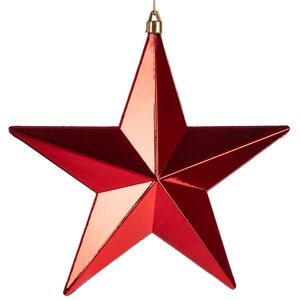 Елочная игрушка Звезда Sirius 30 см красная, подвеска Winter Deco фото 5