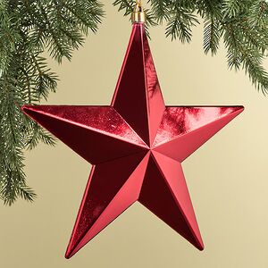 Елочная игрушка Звезда Sirius 30 см красная, подвеска Winter Deco фото 3