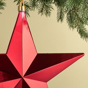 Елочная игрушка Звезда Sirius 30 см красная, подвеска Winter Deco фото 2