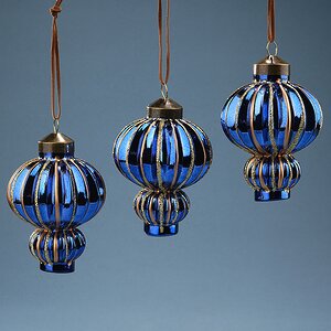 Елочные игрушки Basildon 10 см, 3 шт, стекло Winter Deco фото 7