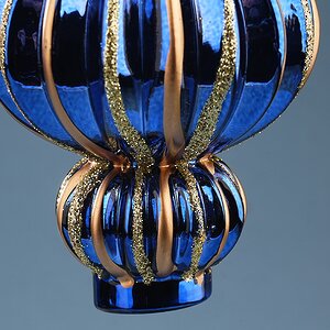 Елочные игрушки Basildon 10 см, 3 шт, стекло Winter Deco фото 5