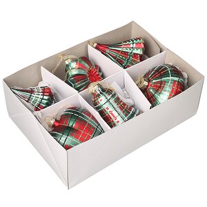 Елочные игрушки Bunbury - Новогодние Вихри 10 см, 6 шт, стекло Winter Deco фото 5