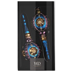 Елочные игрушки Nocera Umbra 20 см, 2 шт, стекло Winter Deco фото 3