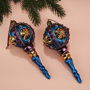 Елочные игрушки Nocera Umbra 20 см, 2 шт, стекло Winter Deco фото 8