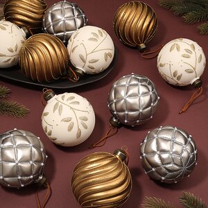 Коллекция стеклянных шаров Dalmine - Морозная Фантазия 10 см, 12 шт Winter Deco фото 6