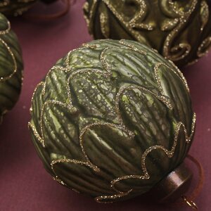 Елочные шары Pellio Intelvi 8 см, 6 шт, стекло Winter Deco фото 4