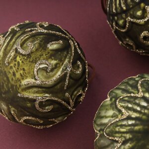 Елочные шары Pellio Intelvi 8 см, 6 шт, стекло Winter Deco фото 5