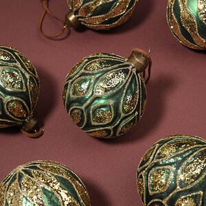 Елочные шары Rovere Veronese 8 см, 6 шт, стекло Winter Deco фото 4