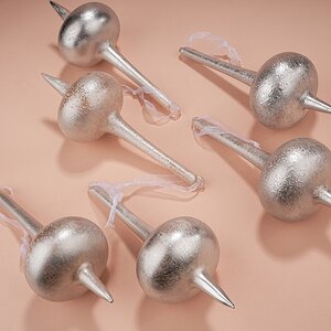 Елочные игрушки Fossato di Vico 19 см, 6 шт, стекло Winter Deco фото 8