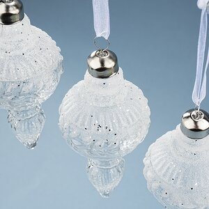 Елочные игрушки Cesano Boscone 13 см, 3 шт, стекло Winter Deco фото 2