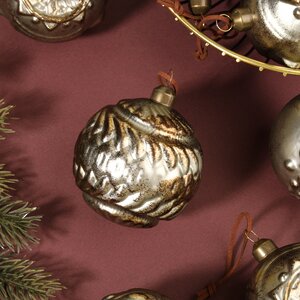 Елочные шары Tempio Pausing 8 см, 12 шт, стекло Winter Deco фото 5