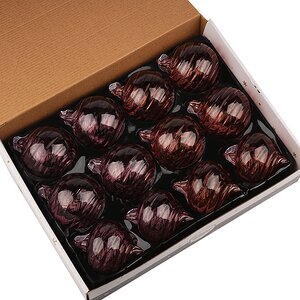 Елочные шары Fiume-Veneto 8 см, 12 шт, стекло Winter Deco фото 8