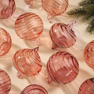 Елочные шары Fiume-Veneto 8 см, 12 шт, стекло Winter Deco фото 2