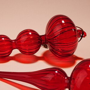 Елочные игрушки Беллини 20 см, 5 шт, стекло, уцененные Winter Deco фото 4