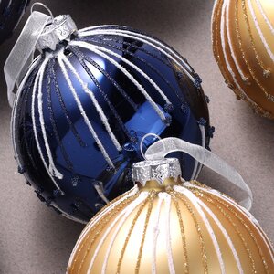 Елочные шарыGolfo Aranci 8 см, 6 шт, стекло Winter Deco фото 2