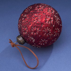 Елочные шары Alfiano-Natta 10 см, 4 шт, стекло Winter Deco фото 4