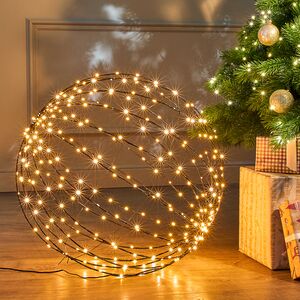 Светодиодный шар Cielo Stellato 50 см, 320 теплых белых LED ламп, таймер, IP44 Winter Deco фото 1
