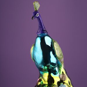 Елочная игрушка Павлин Гэндальф 14 см, стекло, подарочная коробка Winter Deco фото 4