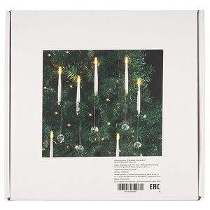 Свечи на елку Crystal Light 16 см, 10 шт, с пультом управления, на батарейках, IP20 Winter Deco фото 12