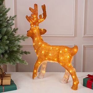 Светодиодный олень Норман 63 см, 80 теплых белых LED ламп, акрил, IP44 Winter Deco фото 6