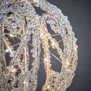 Светодиодный шар Dentelle de Glace 20 см, 40 теплых белых LED ламп, акрил, IP44 Winter Deco фото 2