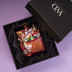 Елочная игрушка Сундук Бродячего Цирка 10 см, стекло, подарочная коробка Winter Deco фото 3