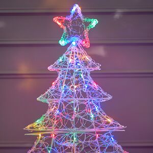 Светодиодная елка Luci Colorate 100 см, 70 разноцветных LED ламп, акрил, IP44 Winter Deco фото 2