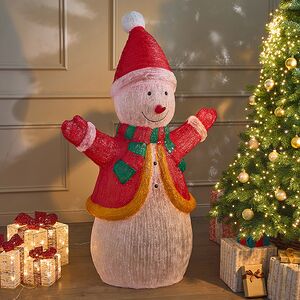 Светодиодная фигура Снеговик - Festa Allegra 145 см, 400 холодных белых LED ламп, акрил, IP44 Winter Deco фото 7