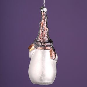 Елочная игрушка Снеговик Лесничий 16 см в подарочной коробке, стекло Winter Deco фото 5