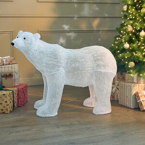 Светодиодная фигура Медведь - Abitante Artico 105 см, 180 холодных белых LED ламп, акрил, IP44 Winter Deco фото 6