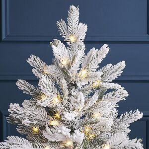 Искусственная елка с лампочками Гранада 60 см заснеженная, 48 теплых белых LED, ЛИТАЯ + ПВХ, контроллер, на батарейках Winter Deco фото 2