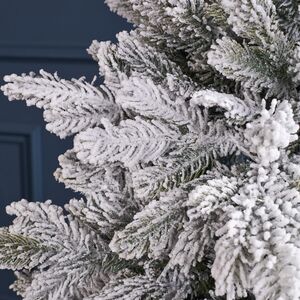 Искусственная елка с лампочками Гранада 90 см заснеженная, 120 теплых белых LED, ЛИТАЯ + ПВХ, контроллер, на батарейках Winter Deco фото 7