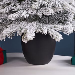 Искусственная елка с лампочками Гранада 90 см заснеженная, 120 теплых белых LED, ЛИТАЯ + ПВХ, контроллер, на батарейках Winter Deco фото 5