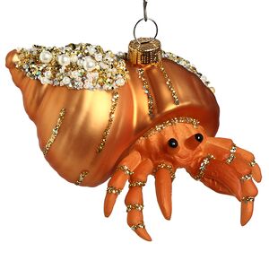 Елочная игрушка Краб Орси 12 см в подарочной коробке, стекло Winter Deco фото 6