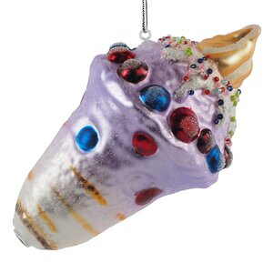 Стеклянная елочная игрушка Мороженое - Berry Sweetness 13 см, подвеска Winter Deco фото 2