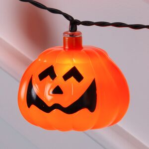 Светодиодная гирлянда на батарейках Halloween - Тыква Джэк 3.80 м, 20 желтых LED ламп Winter Deco фото 2