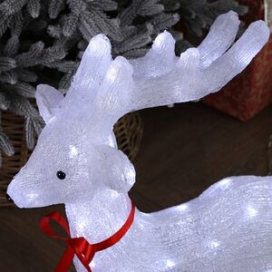Светодиодная фигура Олень Винди 64 см, 60 холодных белых LED ламп, IP44 Winter Deco фото 4