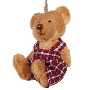 Елочная игрушка Мишка Тедди - мальчик 8 см, подвеска ShiShi фото 1