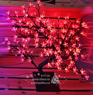 Светодиодное мини дерево "САКУРА БОНСАЙ", 60 см, 96 КРАСНЫХ LED ламп BEAUTY LED фото 2