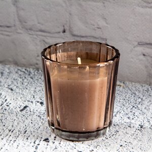 Свеча в стакане Ингрид 6 см карамельная, стекло Koopman фото 1