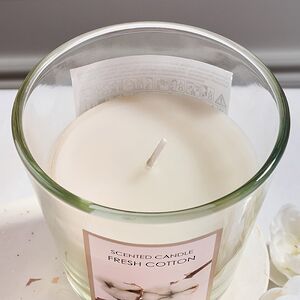 Ароматическая свеча Fresh Cotton 8 см, в стеклянном стакане Koopman фото 2