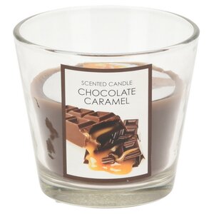 Ароматическая свеча Chocolate Caramel 8 см, в стеклянном стакане Koopman фото 1