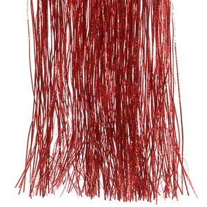 Дождик голографический гофрированный 50*40 см красный Kaemingk фото 1