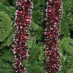 Мишура Льдинка 2 м*75 мм бордовая Kaemingk фото 2