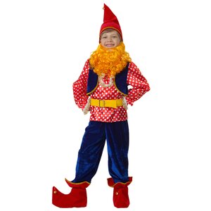 Карнавальный костюм Гном Весельчак, рост 146 см Батик фото 1