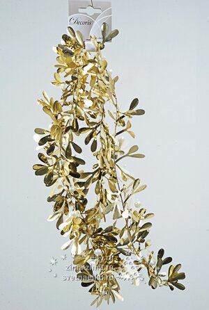Гирлянда Омела 150 см золото Kaemingk фото 1