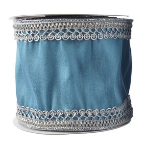 Декоративная лента Blue Blush: Кружево 500*10 см Kaemingk фото 3