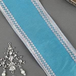 Декоративная лента Blue Blush: Кружево 500*10 см Kaemingk фото 2