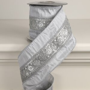 Декоративная лента Silver Windsor: Тонкое Кружево 500*10 см Kaemingk фото 1